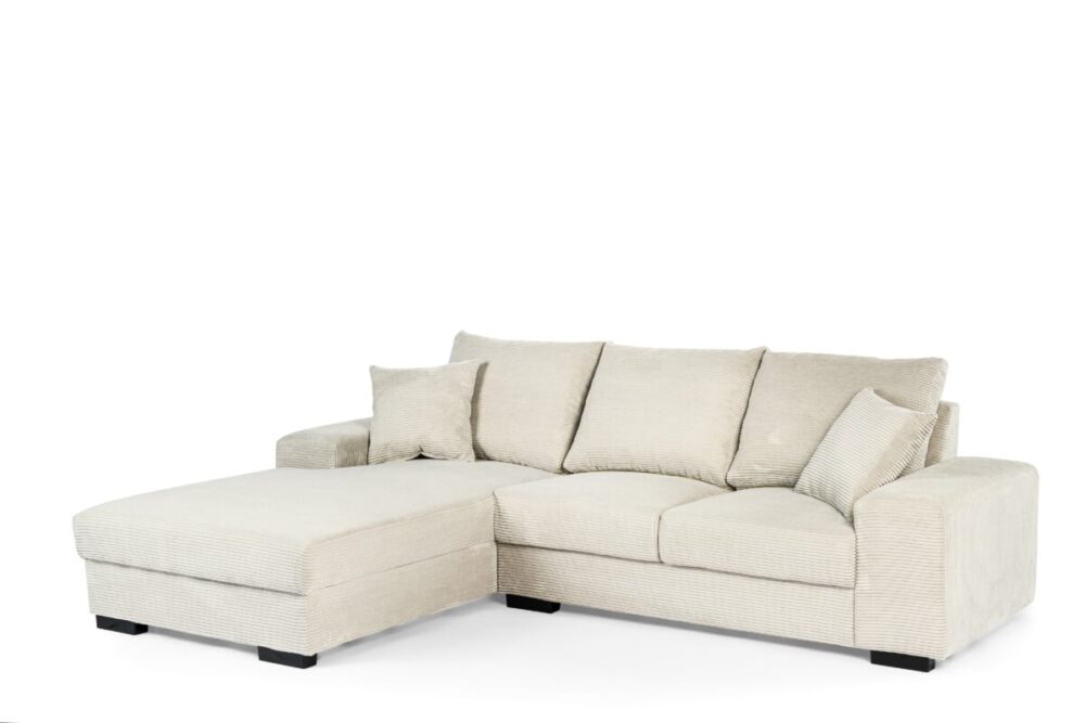 Ribcord bank Barlow lease in Beige Wit