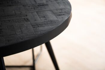 Visgraat motief tafel Hanson leasen Zwart