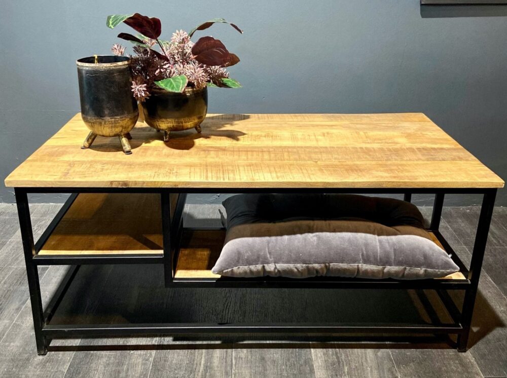 Salontafel Snider leasen bijzondere mangohout eettafel