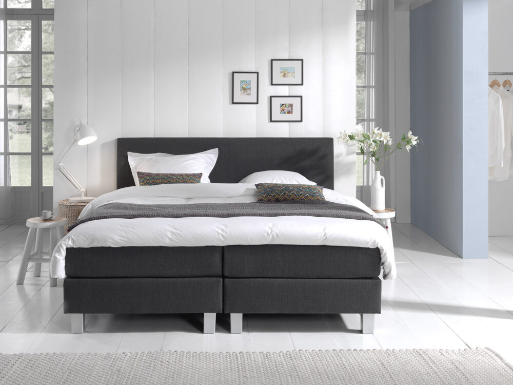 Lease Boxspring Clarke Antraciet